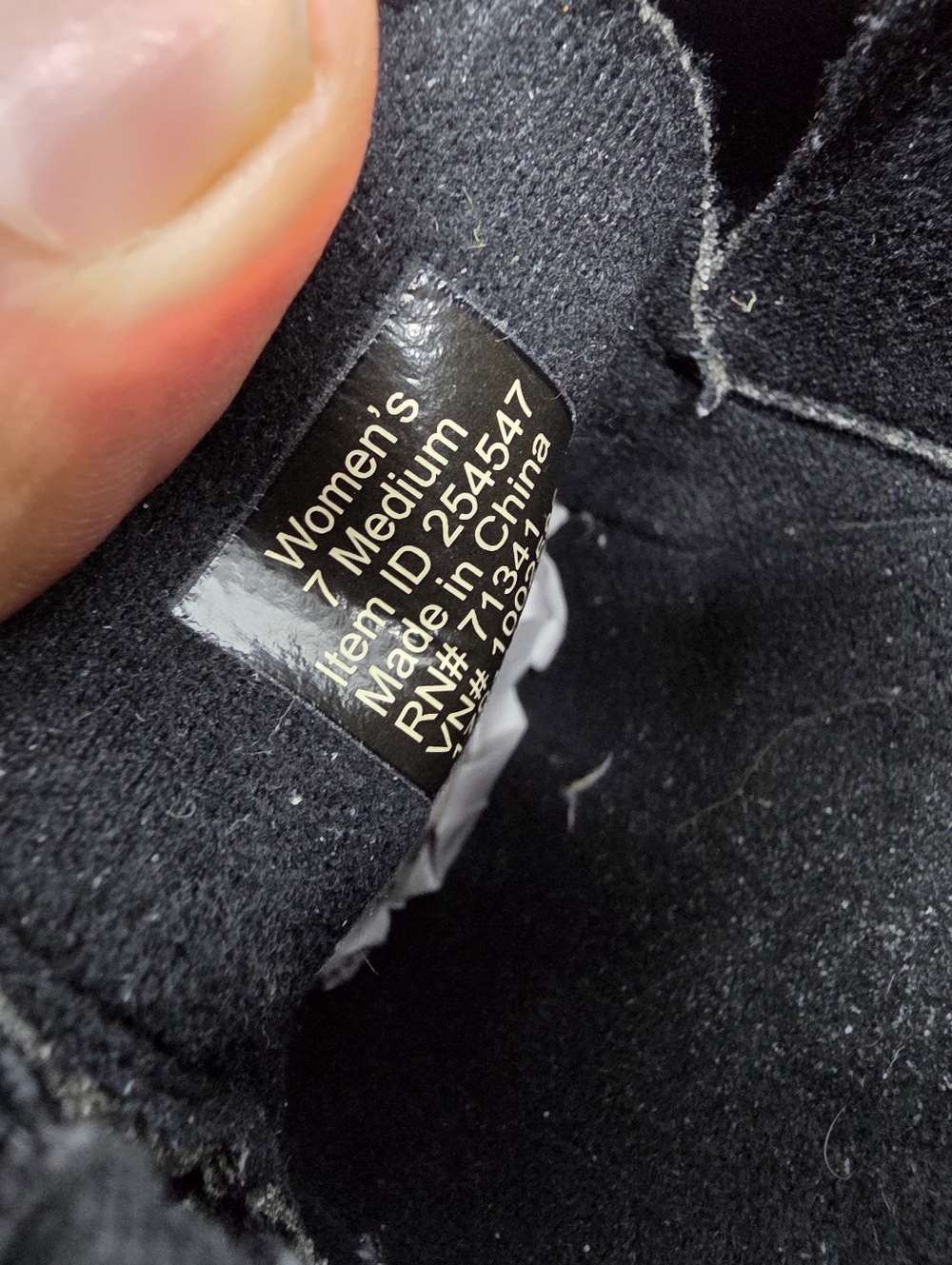 L.L. Bean Women’s 7 Black Suede Comfort Mocs Slip On Hiking Shoes - Picture 3 of 7